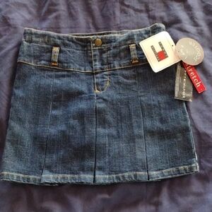 Tommy Hilfiger Blue Jean Pleated Skort